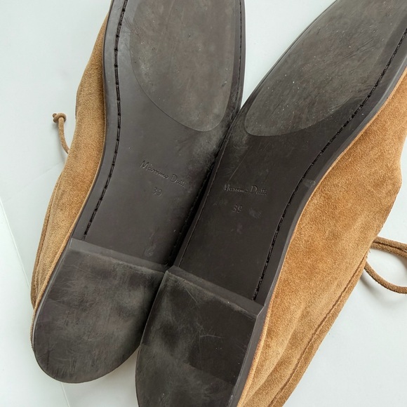 Tied Split Suede Ballet Flats size 39 - Picture 5 of 7